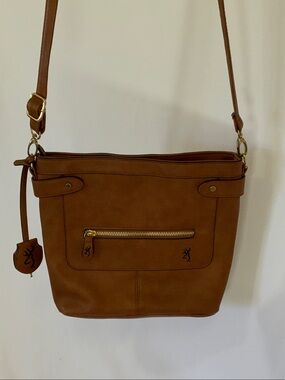 Brown Women’s Crossbody Bag - Classic Leather Look